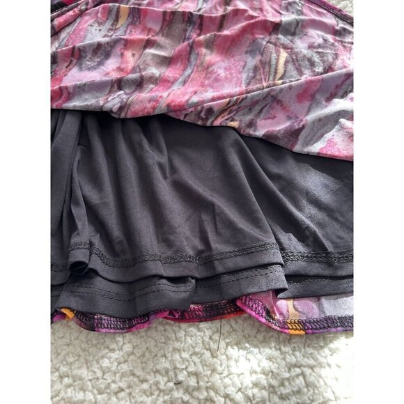 London Times Twisted Front 3/4 Sleeve A-Line Dress Berry Multi Print Size 16 - Picture 15 of 16